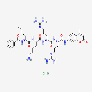 molecular formula C41H61ClN12O7 B8088882 Bz-Nle-Lys-Arg-Arg-AMC 