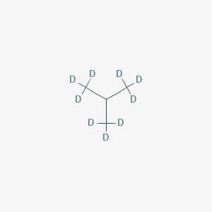 molecular formula C4H10 B080890 1,1,1,3,3,3-Hexadeuterio-2-(trideuteriomethyl)propane CAS No. 13275-39-3