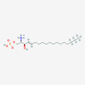molecular formula C18H38NO5P B8089288 sphingosine-1-phosphate-d7, D-erythro-sphingosine-d7-1-phosphate, powder 