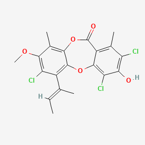 molecular formula C20H17Cl3O5 B8089304 Nidulin CAS No. 1402-15-9