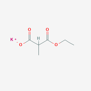 molecular formula C6H9KO4 B8089390 potassium;3-ethoxy-2-methyl-3-oxopropanoate 