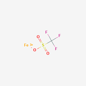 molecular formula CF3FeO3S+2 B8089572 iron(3+);trifluoromethanesulfonate 