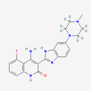 molecular formula C21H21FN6O B8089653 Dovitinib-d8 