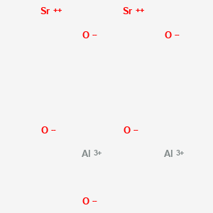 molecular formula Al2O5Sr2 B080897 Dialuminum;distrontium;oxygen(2-) CAS No. 12004-37-4