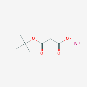 molecular formula C7H11KO4 B8089767 potassium;3-[(2-methylpropan-2-yl)oxy]-3-oxopropanoate 