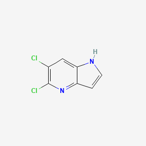 molecular formula C7H4Cl2N2 B8090164 5,6-dichloro-1H-pyrrolo[3,2-b]pyridine 