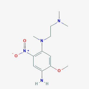 molecular formula C12H20N4O3 B8090238 N1-(2-(Dimethylamino)ethyl)-5-methoxy-N1-methyl-2-nitrobenzene-1,4-diamine 