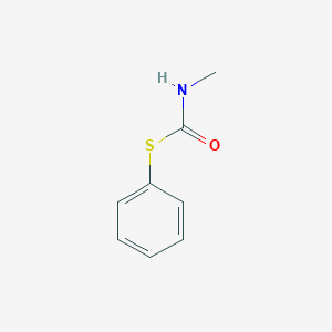 molecular formula C8H9NOS B080903 Carbamothioic acid, methyl-, S-phenyl ester CAS No. 13509-39-2