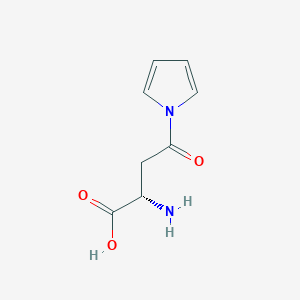 molecular formula C8H10N2O3 B080906 2-Amino-4-oxo-4(1H-pyrrol-1-YL)butanoic acid CAS No. 11029-13-3