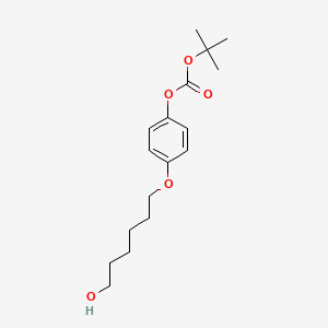 molecular formula C17H26O5 B8090650 Tert-butyl (4-((6-hydroxyhexyl)oxy)phenyl) carbonate 