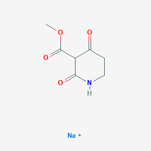 molecular formula C7H9NNaO4+ B8090818 sodium;methyl 2,4-dioxopiperidine-3-carboxylate 