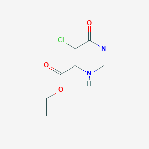 molecular formula C7H7ClN2O3 B8090881 ethyl 5-chloro-4-oxo-1H-pyrimidine-6-carboxylate 