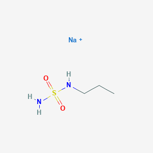 molecular formula C3H10N2NaO2S+ B8091980 sodium (propylsulfamoyl)amine 