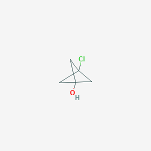 molecular formula C5H7ClO B8092084 3-Chlorobicyclo[1.1.1]pentan-1-ol 