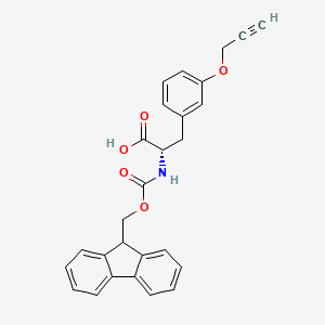 molecular formula C27H23NO5 B8092297 N-Fmoc-3-(2-propyn-1-yloxy)-L-phenylalanine 