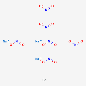 molecular formula CoN6O12.3Na<br>CoN6Na3O12 B080926 Sodium cobaltinitrite CAS No. 13600-98-1