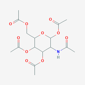molecular formula C16H23NO10 B080930 D-Glucopyranose, 2-(acetylamino)-2-deoxy-, 1,3,4,6-tetraacetate CAS No. 14086-90-9