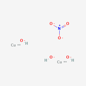 molecular formula Cu(NO3)2<br>CuN2O6 B080931 Dicopper;trihydroxide;nitrate CAS No. 12158-75-7