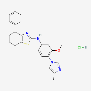 molecular formula C24H25ClN4OS B8093330 gamma-Secretase modulator 1 hydrochloride 
