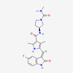 molecular formula C23H26FN5O3 B8093341 Vorolanib 