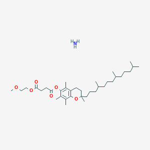 molecular formula C36H63NO6 B8093355 DL-alpha-Tocopherol methoxypolyethylene glycol succinate solution 