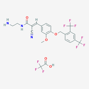 molecular formula C24H20F9N3O5 B8093383 ERR|A Ligand-Linker Conjugates 1 