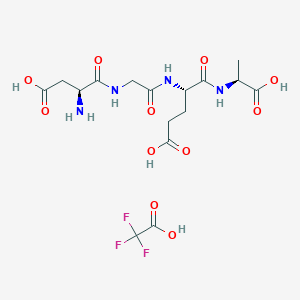 molecular formula C16H23F3N4O11 B8093423 alpha2beta1 Integrin Ligand Peptide (TFA) 
