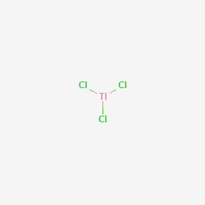 molecular formula TlCl3<br>Cl3Tl B080944 Thallium(III) chloride CAS No. 13453-32-2