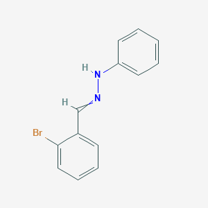 molecular formula C13H11BrN2 B080945 1-[(2-Bromophenyl)methylidene]-2-phenylhydrazine CAS No. 10407-11-1