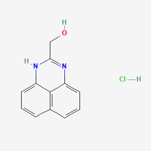 molecular formula C12H11ClN2O B8094606 1H-perimidin-2-ylmethanol;hydrochloride 