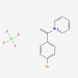 molecular formula C13H11BBrF4N B8094883 1-[1-(4-Bromophenyl)vinyl]pyridinium 