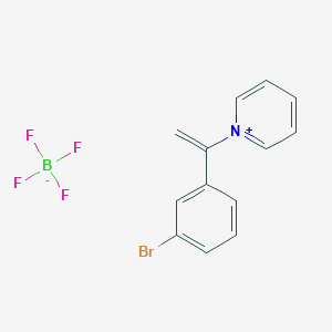 molecular formula C13H11BBrF4N B8094885 1-[1-(3-Bromophenyl)vinyl]pyridinium 