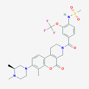 molecular formula C28H31F3N4O6S B8095293 DS18561882 
