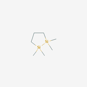 molecular formula C7H18Si2 B080955 1,2-Disilacyclopentane, 1,1,2,2-tetramethyl- CAS No. 15003-82-4