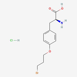 molecular formula C12H17BrClNO3 B8095784 O-(3-Bromopropyl)-L-tyrosine HCl 