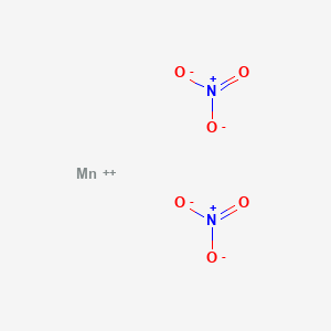 molecular formula Mn(NO3)2<br>MnN2O6 B080959 Manganese nitrate CAS No. 10377-66-9
