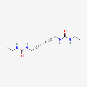 molecular formula C12H18N4O2 B8096435 1,1'-(Hexa-2,4-diyne-1,6-diyl)bis(3-ethylurea) CAS No. 98786-22-2