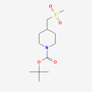 molecular formula C12H23NO4S B8097238 Tert-butyl 4-((methylsulfonyl)methyl)piperidine-1-carboxylate 