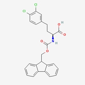 molecular formula C25H21Cl2NO4 B8097271 Fmoc-3,4-dichloro-L-homophenylalanine 