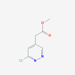 molecular formula C7H7ClN2O2 B8097342 Methyl 2-(6-chloropyridazin-4-yl)acetate 