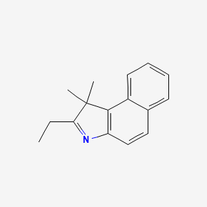 molecular formula C16H17N B8097373 2-Ethyl-1,1-dimethyl-1H-benzo[e]indole 