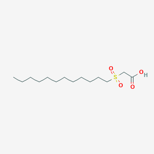 molecular formula C14H28O4S B080976 Dodecylsulfonylacetic acid CAS No. 13887-93-9