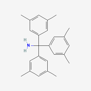 molecular formula C25H29N B8097610 Tris(3,5-dimethylphenyl)methanamine HCl 
