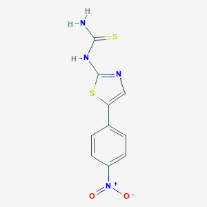molecular formula C10H8N4O2S2 B080977 [5-(4-硝基苯基)-1,3-噻唑-2-基]硫脲 CAS No. 14015-63-5