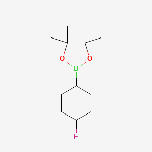molecular formula C12H22BFO2 B8097987 2-(cis-4-Fluorocyclohexyl)-4,4,5,5-tetramethyl-1,3,2-dioxaborolane 