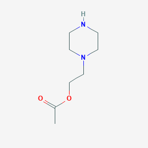 molecular formula C8H16N2O2 B080980 2-(Piperazin-1-yl)ethyl acetate CAS No. 13849-30-4