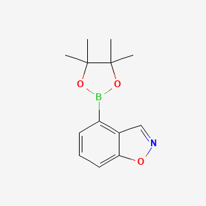 molecular formula C13H16BNO3 B8098102 Benzo[d]isoxazole-4-boronic acid pinacol ester 