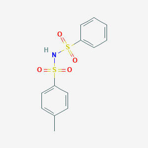 molecular formula C13H13NO4S2 B080982 Benzenesulfonamide, 4-methyl-N-(phenylsulfonyl)- CAS No. 14706-41-3