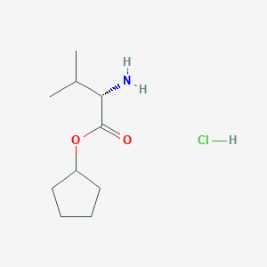 molecular formula C10H20ClNO2 B8098218 L-Valine cyclopentyl ester HCl CAS No. 1018674-17-3