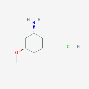 molecular formula C7H16ClNO B8098285 cis-3-Methoxy-cyclohexylamine hydrochloride 